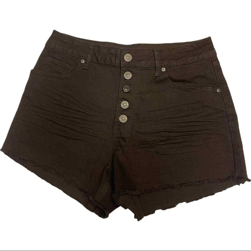 Rewash Black Button Fly Super‎ High Rise Jean Shorts Size 7/28 NWOT